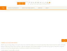 Tablet Screenshot of fourwallsla.com